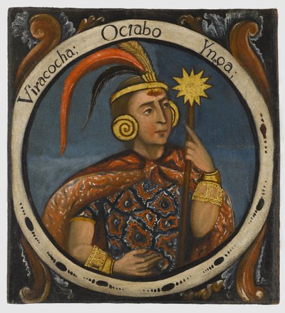 Viracocha, Eighth Inca King by Peruvian School